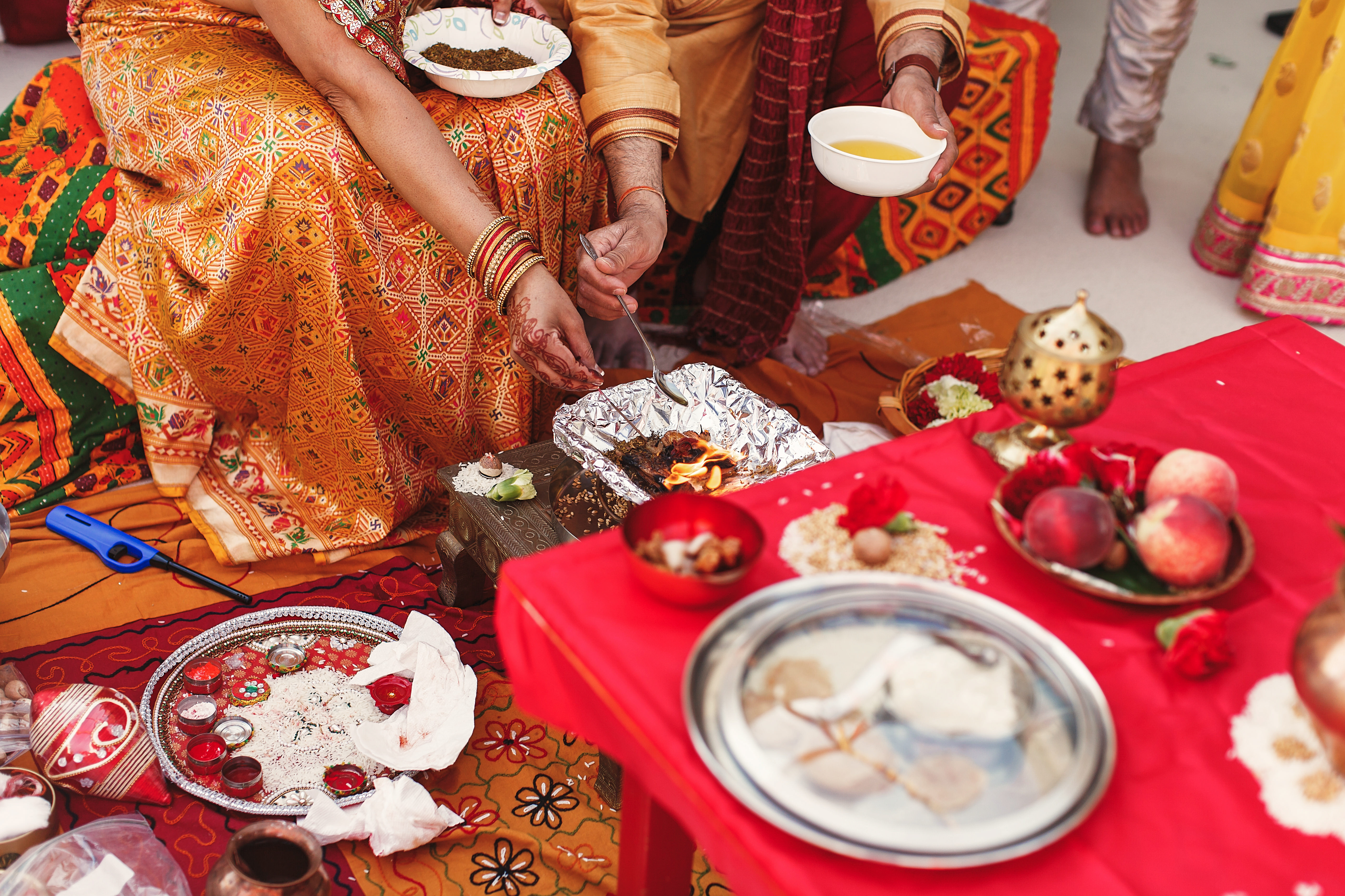 Grand Indian Wedding Ceremony with opulent mandap decoration